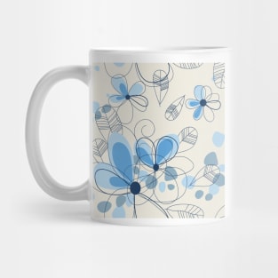 Abstract Floral Pattern Mug